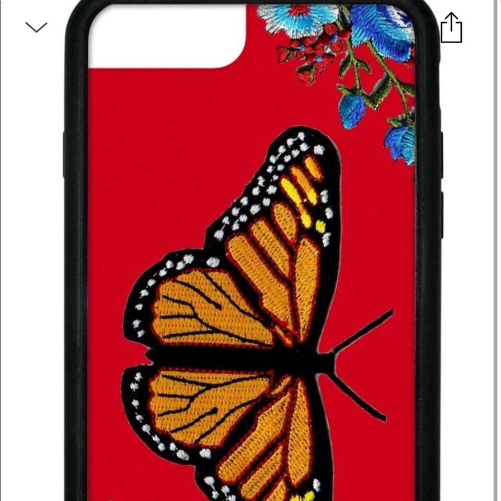 Wildflower Cases Embroidered Butterfly iPhone 6+/7+/8+ case